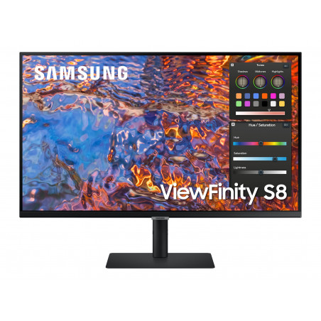 Samsung ViewFinity S8 S32B800PXU - S80PB Series - monitor LED - 32" - 3840 x 2160 4K  60 Hz - IPS - 600 cd/m - 10001 - Displa