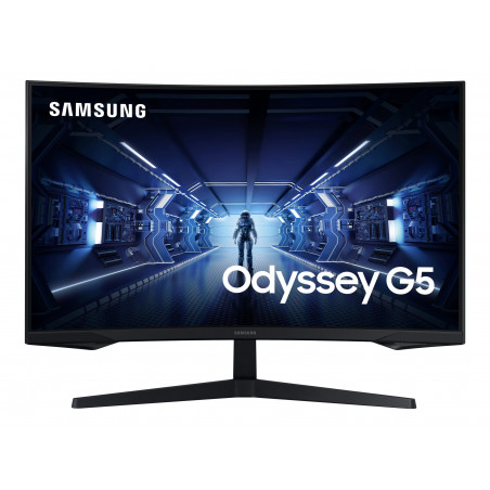 Samsung Odyssey G5 C27G55TQBU - G55T Series - monitor LED - curvado - 27 - 2560 x 1440 WQHD  144 Hz - VA - 300 cd/m - 25001 -