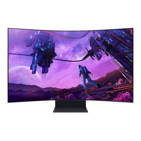 Samsung Odyssey Ark S55BG970NU - G97NB Series - monitor QLED - curvado - 55 - 3840 x 2160 4K  165 Hz - VA - 600 cd/m - 1000000