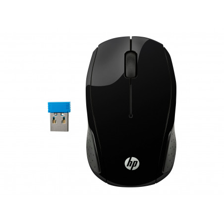 RATON HP 200 ERGONOMICO WIRELESS NEGRO