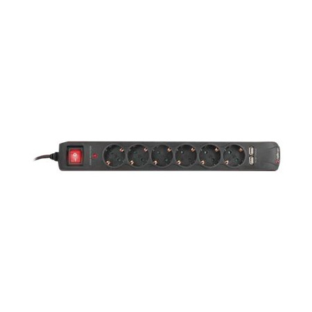 REGLETA ELEC16 AH 6X SCHUKO ACCS